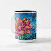 Lotus Zweifarbige Tasse (Vorderseite Links)