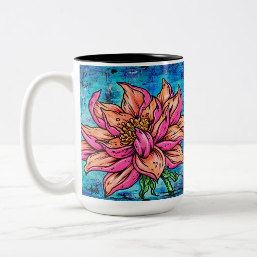 Lotus Zweifarbige Tasse (Links)