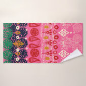 Lotusblock rosa badehandtuch (Badehandtuch)