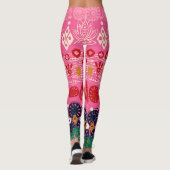 Lotusblock rosa leggings (Rückseite)