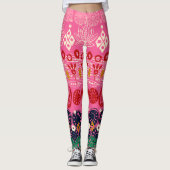 Lotusblock rosa leggings (Vorderseite)