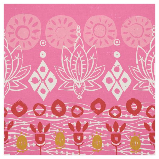 Lotusblock rosa stoff (Muster)