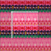 Lotusblock rosa stoff (Kachel)