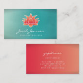 Lotusbloem Visitekaartje Visitenkarte (Vorne/Hinten)