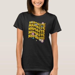 Lotusblume Namaste Yoga Retro Meditation 1 T-Shirt