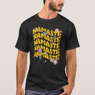 Lotusblume Namaste Yoga Retro Meditation 1 T-Shirt