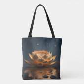 Lotusblütensee dunkel tasche (Rückseite)