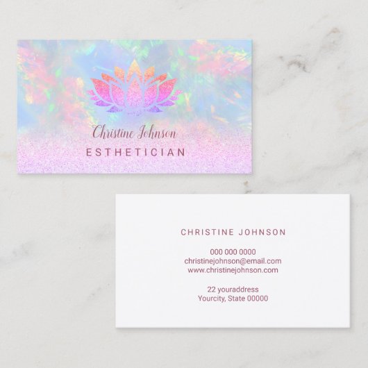 Lotusdesign Visitenkarte (Vorne/Hinten)