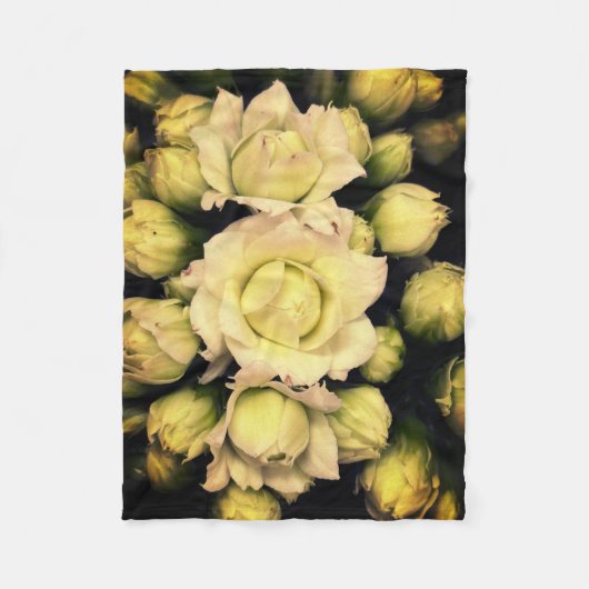 Lotusdröm- Elegant blomdesign Fleecedecke (Vorderseite)