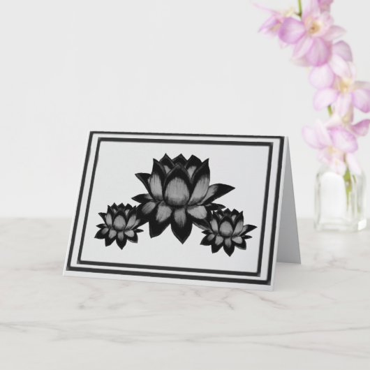 Lotuses Card Karte (Orchidee)