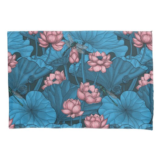 Lotusgarten Kissenbezug (Vorderseite)