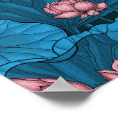 Lotusgarten Poster (Ecke)