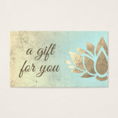 Lotusgeschenkkarte (Vorderseite)