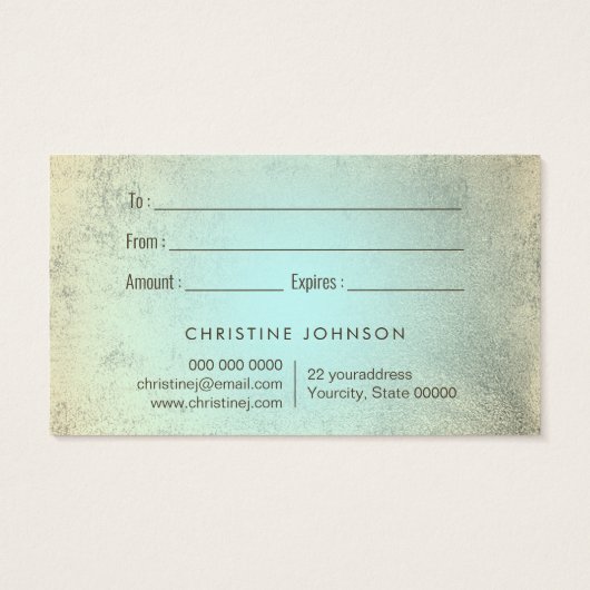 Lotusgeschenkkarte (Rückseite)