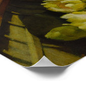 Lotuslilien, Kunst von Charles Curran Poster (Ecke)