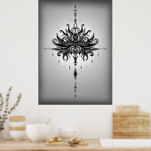 Lotusmandala Poster (Küche)