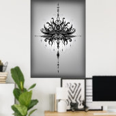 Lotusmandala Poster (Heimbüro)