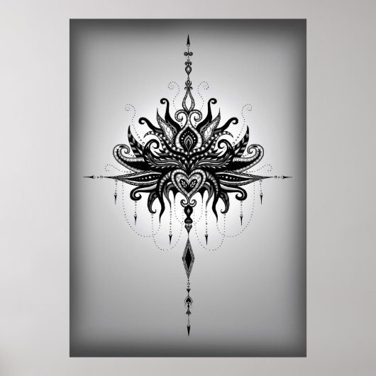 Lotusmandala Poster (Vorne)