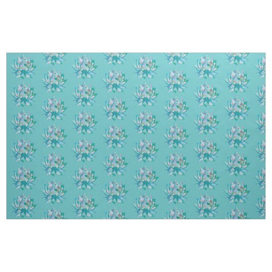 Lotusmuster Stoff (Fat Quarter (45,7 x 55,9 cm))