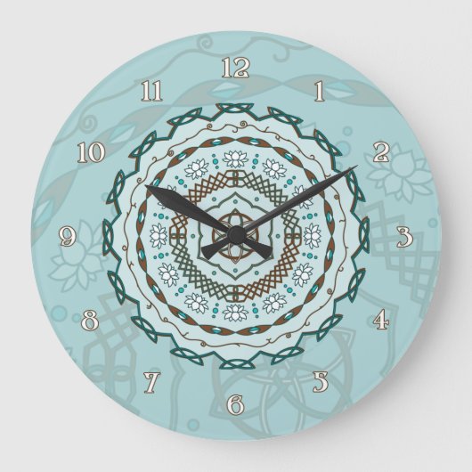 Lotussperre Große Wanduhr (Vorderseite)