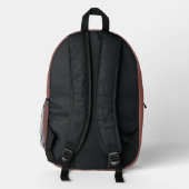 Lotusteich Bedruckter Rucksack (Rückseite)