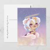 Lou Angel und Bird Postkarte (Vorne/Hinten)