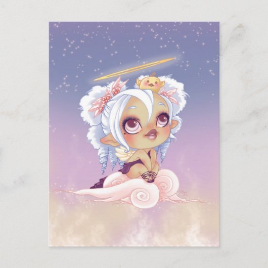 Lou Angel und Bird Postkarte (Vorderseite)