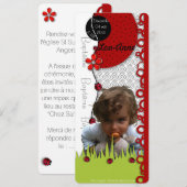 Lou-Anne-Taufe mit Foto Einladung (Vorne/Hinten)