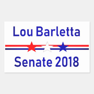 Lou Barletta Senat 2018 Pennsylvania Rechteckiger Aufkleber