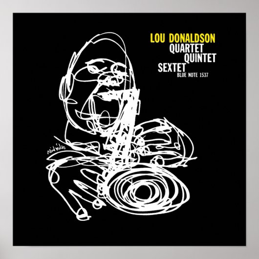 Lou Donaldson Jazz Vintage Poster (Vorne)