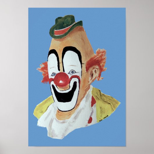 Lou Jacob Clown Print Poster (Vorne)
