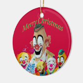 Lou Jacob Clown Weihnachtsdekoration Keramik Ornament (Links)