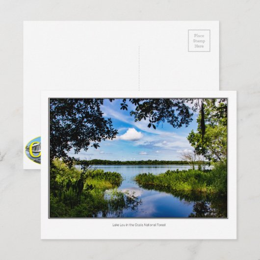 Lou Lake Postkarte (Vorne/Hinten)