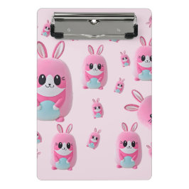 "Lou Lou" Eine kuschelige, rosa Kreatur Mini Klemmbrett