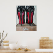 Louboutin Red Bottom Heelses Poster Art (Küche)