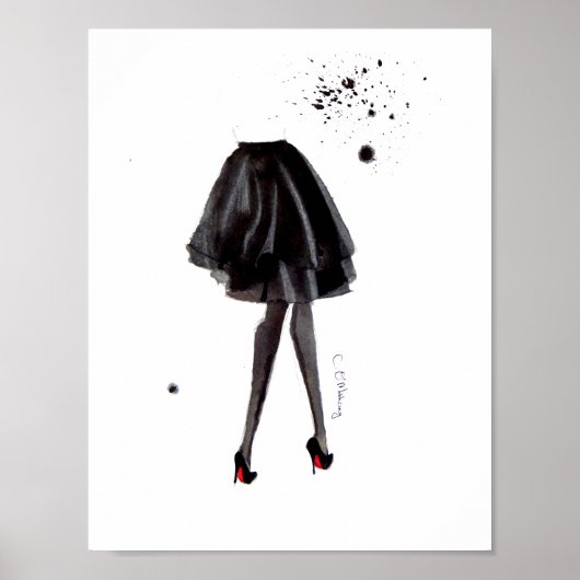 Louboutins in Tinte Poster (Vorne)