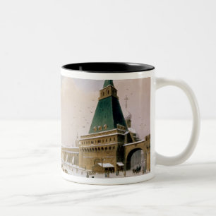Loubyanska Quadrat in Moskau Zweifarbige Tasse
