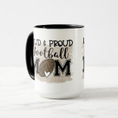 Loud and Proud Football Mama Tasse (Vorderseite Links)