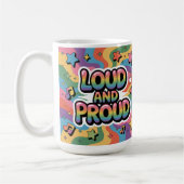 LOUD AND PROUD | LGBTQ+ Pride Ally Kaffeetasse (Links)