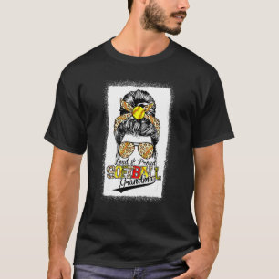 Loud and Stolz Softball Grandma Mutter Day Leopard T-Shirt