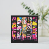 Loud & Bold - Graffiti Street Art Design Einladung (Stehend Vorderseite)