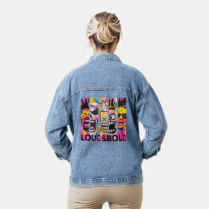 Loud & Bold - Graffiti Street Art Design Jeansjacke