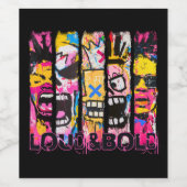 Loud & Bold - Graffiti Street Art Design Weinetikett (Einzelnes Label)