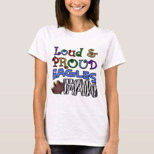 Loud Eagle Fan Zebra T-Shirt