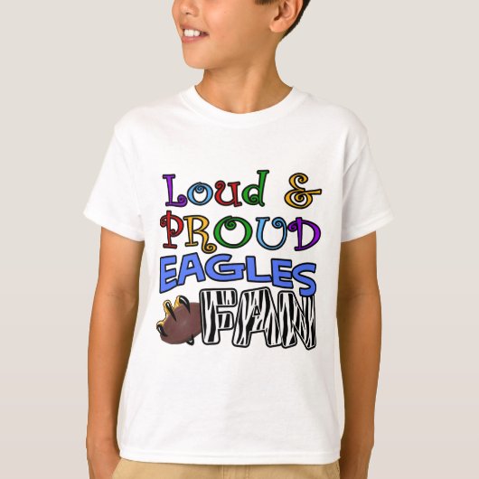 Loud Eagle Fan Zebra T-Shirt (Vorderseite)