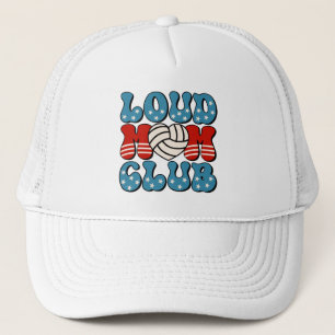 Loud Fan Mom Club Volleyball Herz Trucker-Mütze Truckerkappe
