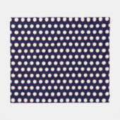 Loud Flash Blue With Orange Outline Bold Pattern Fleecedecke (Vorderseite (Horizontal))