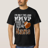 Loud football nana design - football grandma shirt (Vorderseite)