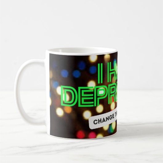 LOUD_ Ich habe Depression Tasse (Links)