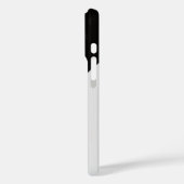 Loud in Silence – Black & White Bold Statement Pho Case-Mate iPhone Hülle (Rückseite / Links)
